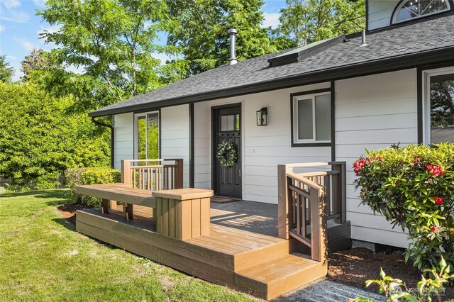 3801 Ruddell Rd SE, Lacey, WA 98503 - wooden deck with a yard