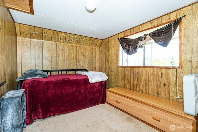 300 Brim Rd, Onalaska, WA 98570 - bedroom with wooden walls and carpet floors