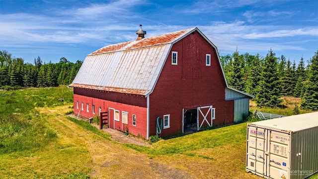 300 Brim Rd, Onalaska, WA 98570 - view of barn featuring a lawn