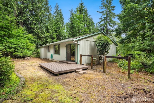 23611 Friar Creek Rd, Monroe, WA 98272 - rear view of house featuring a deck