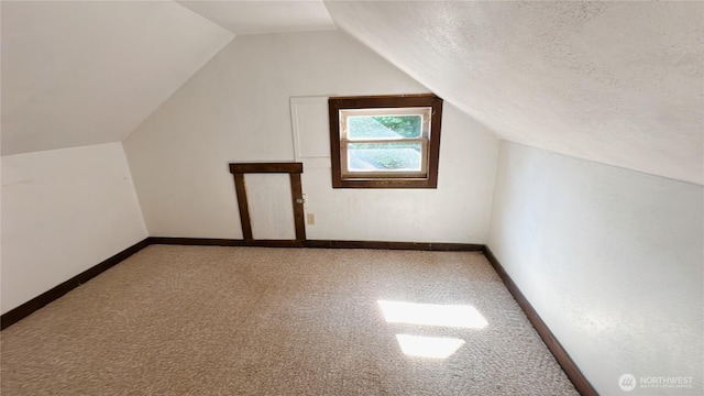 7459 Blaine Rd, Blaine, WA 98230 - bonus room with lofted ceiling, baseboards, and carpet floors