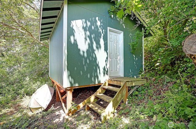 478 Eagle Crest Rd, Camano Island, WA 98282 - view of outbuilding featuring entry steps