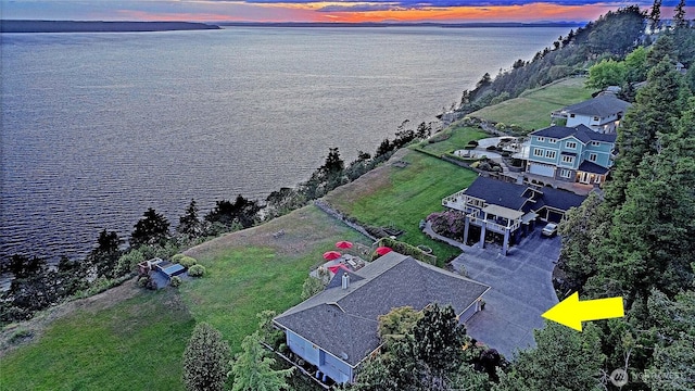 478 Eagle Crest Rd, Camano Island, WA 98282 - aerial view at dusk of a water view