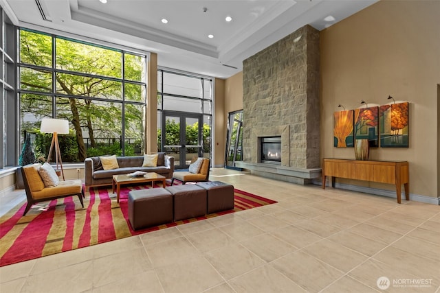 1420 Terry Ave Unit 1203, Seattle, WA 98101 - common area featuring recessed lighting and a high ceiling