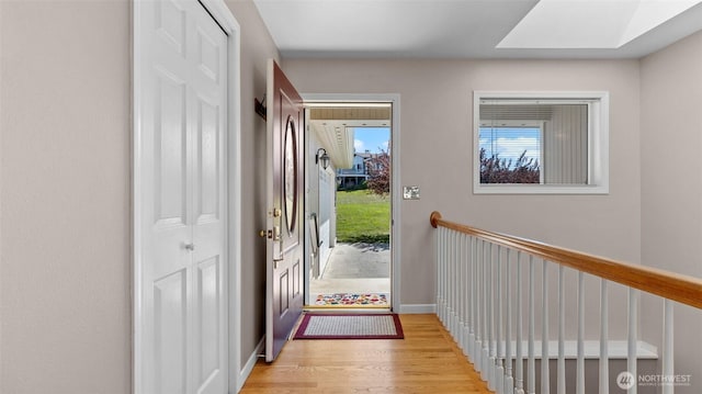 1042 Shorecrest Pl, Camano Island, WA 98282 - entryway featuring light wood-style flooring and baseboards