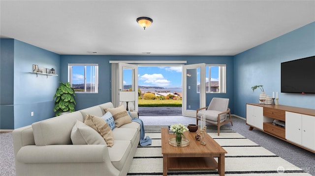 1042 Shorecrest Pl, Camano Island, WA 98282 - living room with carpet floors and baseboards