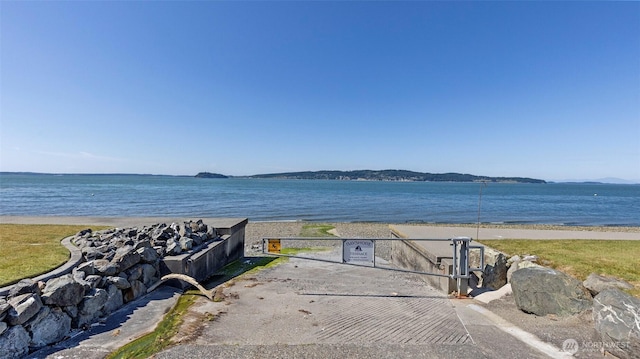 1042 Shorecrest Pl, Camano Island, WA 98282 - water view featuring a gate