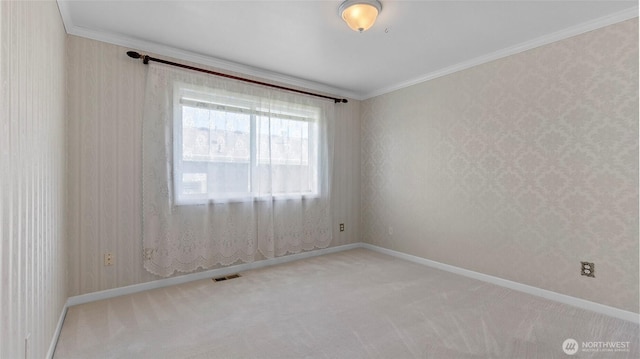 1042 Shorecrest Pl, Camano Island, WA 98282 - carpeted empty room featuring crown molding and baseboards