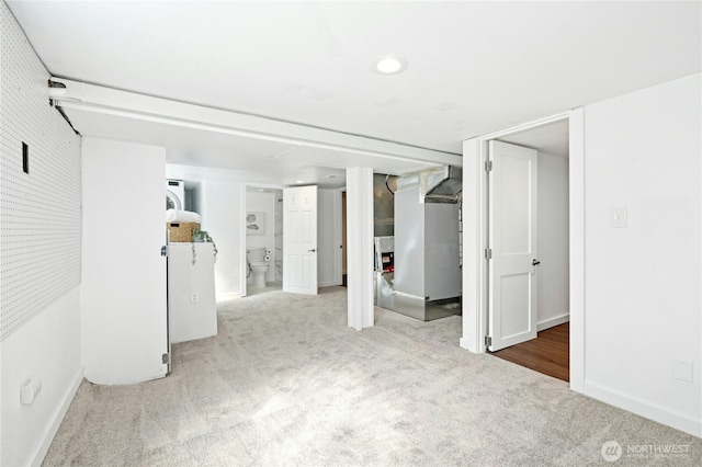 10056 Interlake Ave N, Seattle, WA 98133 - finished basement featuring carpet floors, baseboards, and recessed lighting
