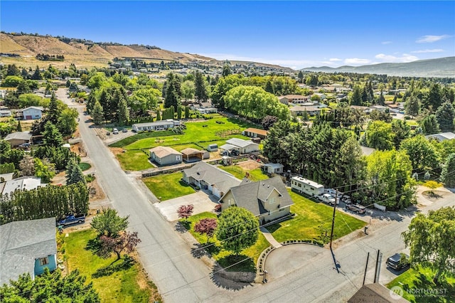 2509 Boston Ave NW, East Wenatchee, WA 98802 - aerial perspective of suburban area with a mountainous background