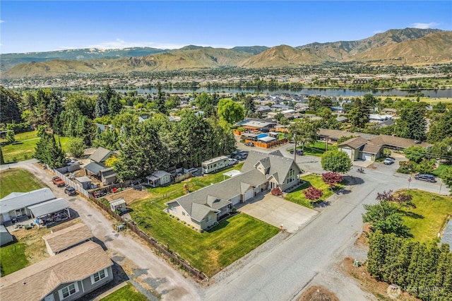 2509 Boston Ave NW, East Wenatchee, WA 98802 - aerial perspective of suburban area featuring a water and mountain view