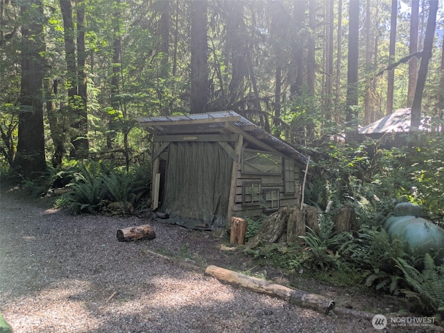 63883 Cascade Park Pl Unit 1D71, Marblemount, WA 98267 - view of outbuilding with a forest view