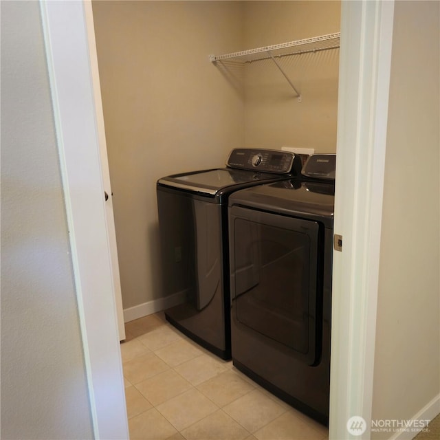 1901 78th Pl SE, Everett, WA 98203 - laundry room featuring independent washer and dryer and light tile patterned floors
