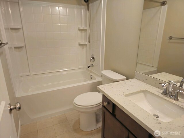 1901 78th Pl SE, Everett, WA 98203 - full bathroom with tile patterned flooring, shower / washtub combination, and vanity