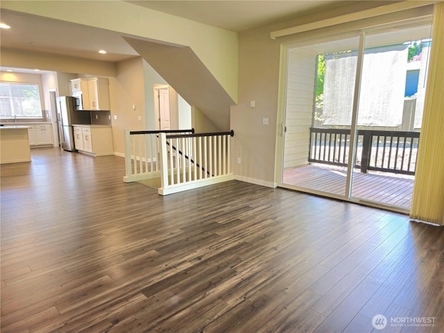 1901 78th Pl SE, Everett, WA 98203 - spare room featuring dark wood-type flooring and recessed lighting