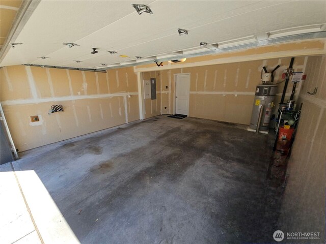 1901 78th Pl SE, Everett, WA 98203 - garage featuring gas water heater, electric panel, and a garage door opener