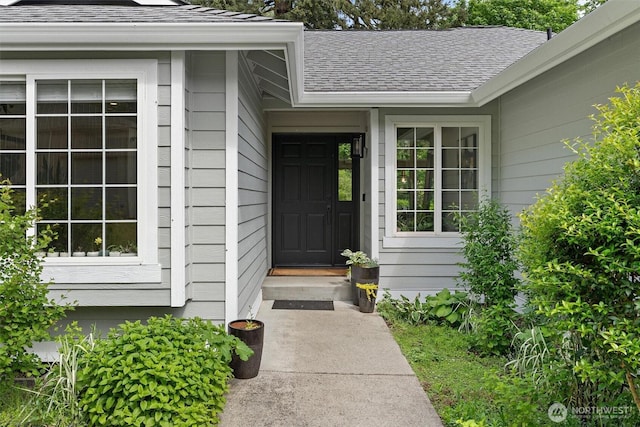 16100 SE 113th Pl, Renton, WA 98059 - doorway to property featuring roof with shingles