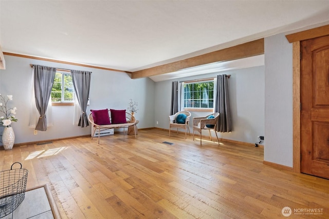 2526 19th St, Bremerton, WA 98312 - sitting room featuring light wood finished floors, plenty of natural light, and baseboards