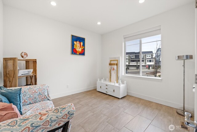 26627 NE Boyd Way Unit 101, Duvall, WA 98019 - sitting room featuring baseboards and recessed lighting