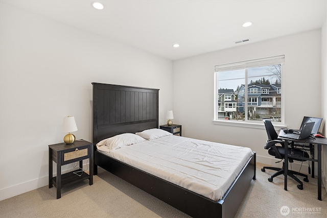 26627 NE Boyd Way Unit 101, Duvall, WA 98019 - bedroom featuring carpet floors, recessed lighting, baseboards, and an office area