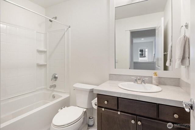 26627 NE Boyd Way Unit 101, Duvall, WA 98019 - bathroom with tub / shower combination, vanity, and toilet