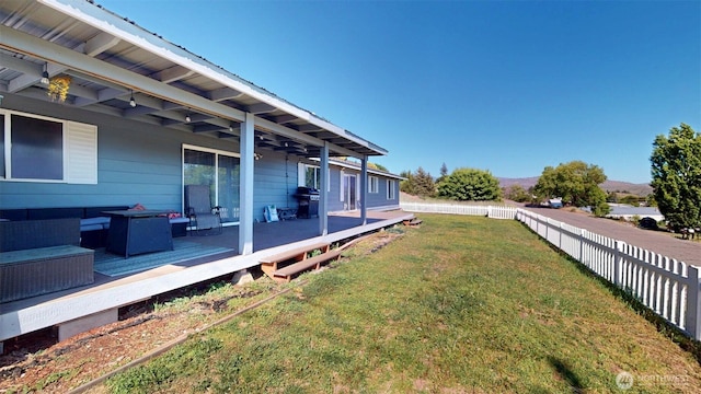 504 Ash St N, Omak, WA 98841 - view of yard featuring a wooden deck