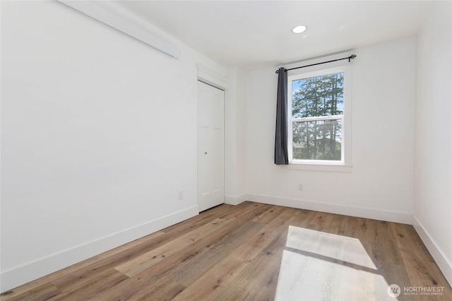 2730-2734 Nevada St, Bellingham, WA 98226 - empty room featuring wood finished floors, baseboards, and recessed lighting