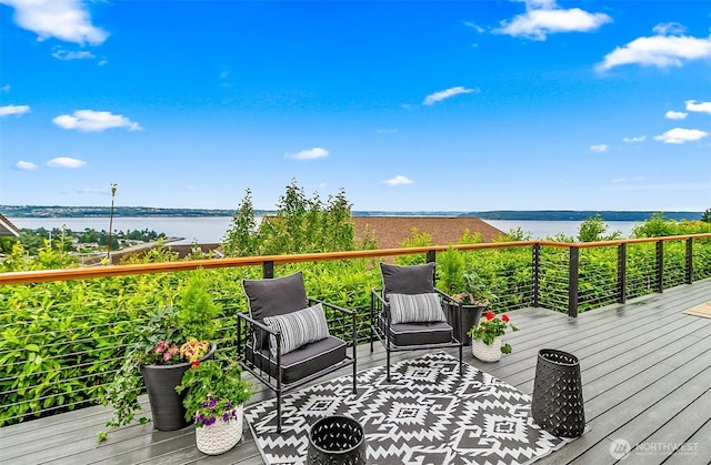 5942 Beverly Ave NE, Tacoma, WA 98422 - deck featuring a water view