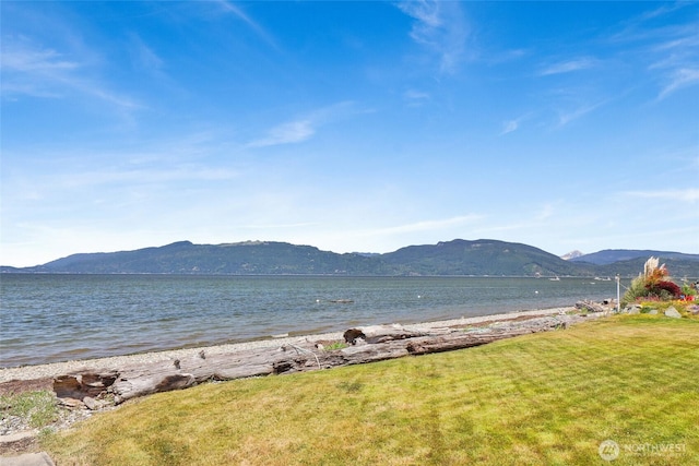 10903 Samish Beach Ln, Bow, WA 98232 - water view with a mountainous background