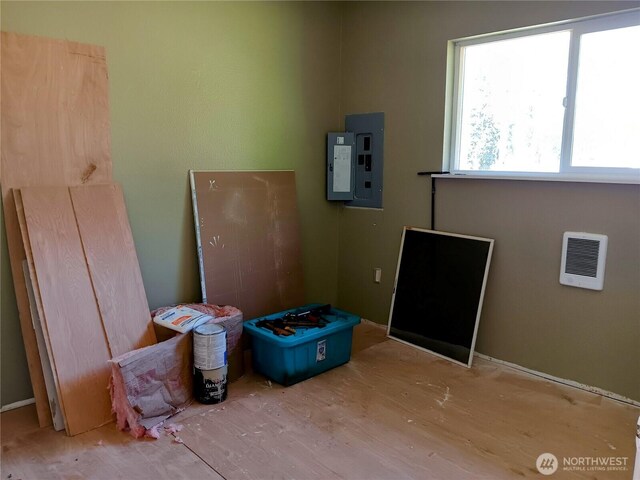 6002 S Mason Ave, Tacoma, WA 98409 - misc room with electric panel and heating unit