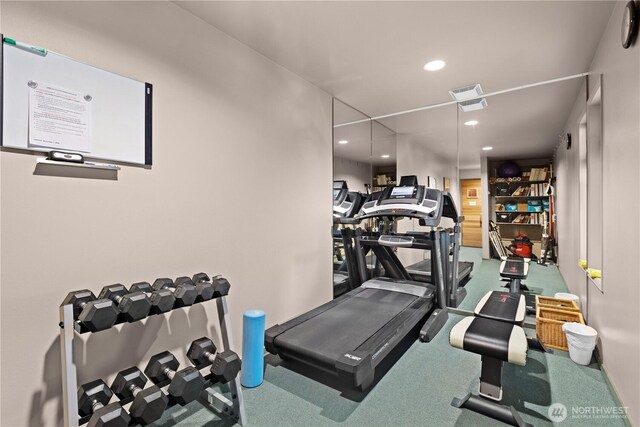 1400 Taylor Ave N Unit 203, Seattle, WA 98109 - workout room with recessed lighting