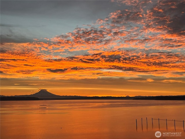 8210 Walnut Rd NE, Olympia, WA 98516 - water view with a mountain backdrop