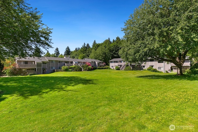 9930 NE 144th Ln Unit 206, Kirkland, WA 98034 - view of green lawn with a residential view