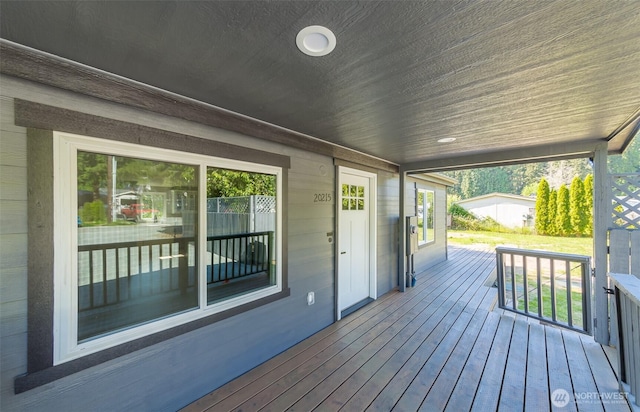 20215 Crystal Springs Dr, Granite Falls, WA 98252 - view of wooden deck