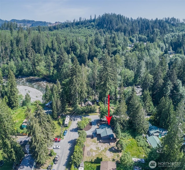 20215 Crystal Springs Dr, Granite Falls, WA 98252 - aerial overview of property's location with a forest