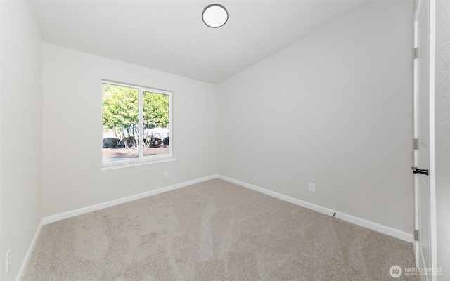 20215 Crystal Springs Dr, Granite Falls, WA 98252 - carpeted empty room with lofted ceiling and baseboards