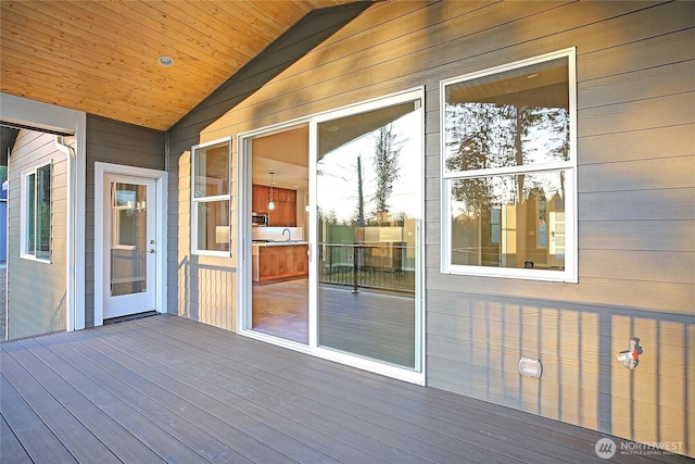 161 N Camano Ridge Rd, Camano Island, WA 98282 - wooden terrace featuring a sink