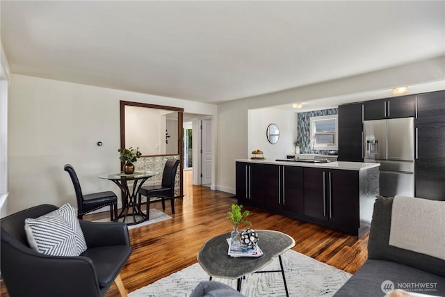 8414 9th Ave SW, Seattle, WA 98106 - living area with dark wood-type flooring