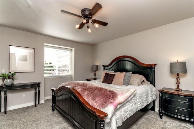11608 SE 228th Pl, Kent, WA 98031 - bedroom with carpet floors, baseboards, and ceiling fan