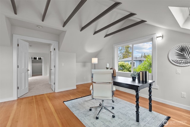 4528 36th Ave NE, Seattle, WA 98105 - office with baseboards and light wood-type flooring
