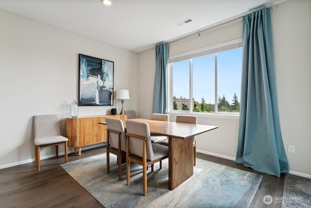 1134 Baker Heights Loop, Bremerton, WA 98312 - dining area with baseboards and dark wood-style flooring