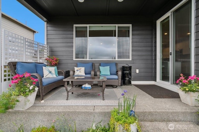 1134 Baker Heights Loop, Bremerton, WA 98312 - view of patio featuring an outdoor hangout area