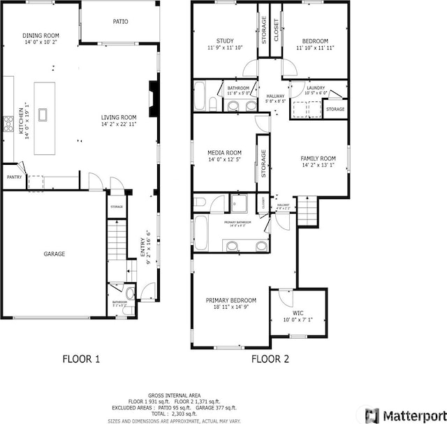1134 Baker Heights Loop, Bremerton, WA 98312 - floor plan / room layout