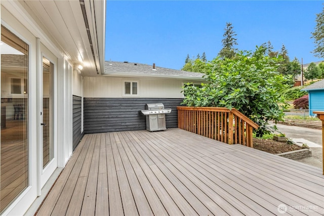 4530 240th St SW, Mountlake Terrace, WA 98043 - wooden terrace with grilling area
