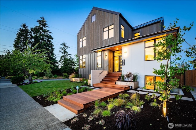 8004 39th Ave SW, Seattle, WA 98136 - contemporary house featuring a standing seam roof and metal roof