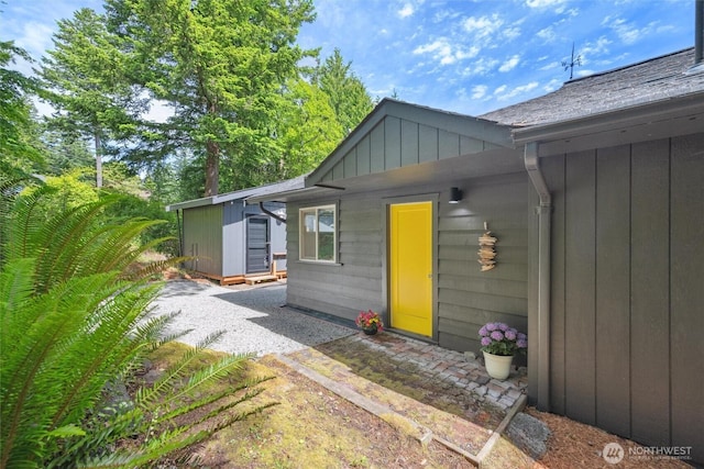 1188 Island Dr, Lummi Island, WA 98262 - property entrance with a patio area