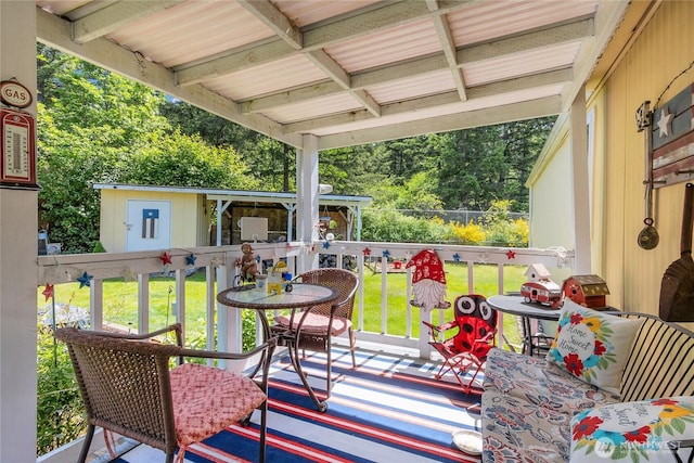 25513 37th Ave E, Spanaway, WA 98387 - wooden terrace featuring a lawn