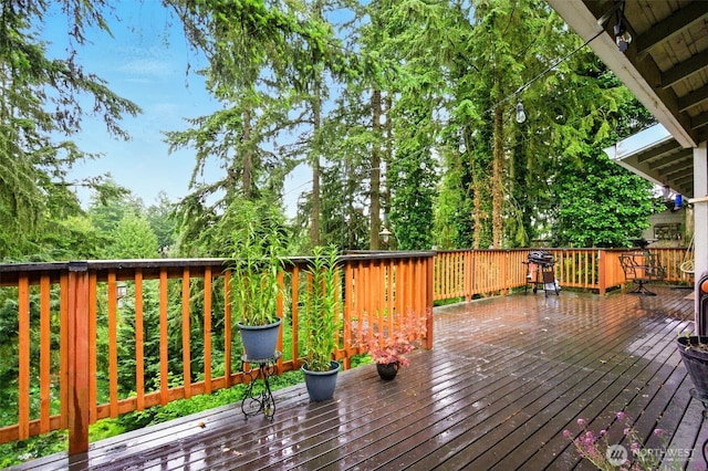 17521 25th Street Ct E, Lake Tapps, WA 98391 - wooden deck featuring grilling area