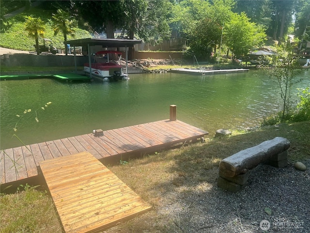 17521 25th Street Ct E, Lake Tapps, WA 98391 - dock with a water view