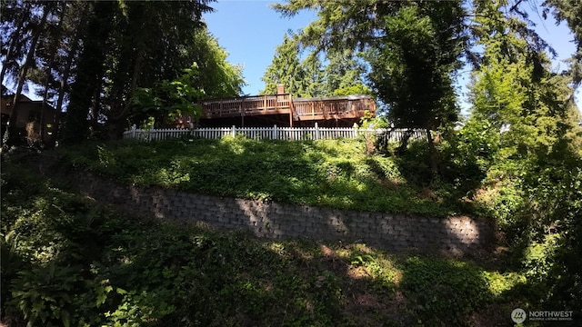 17521 25th Street Ct E, Lake Tapps, WA 98391 - fenced backyard with a wooden deck